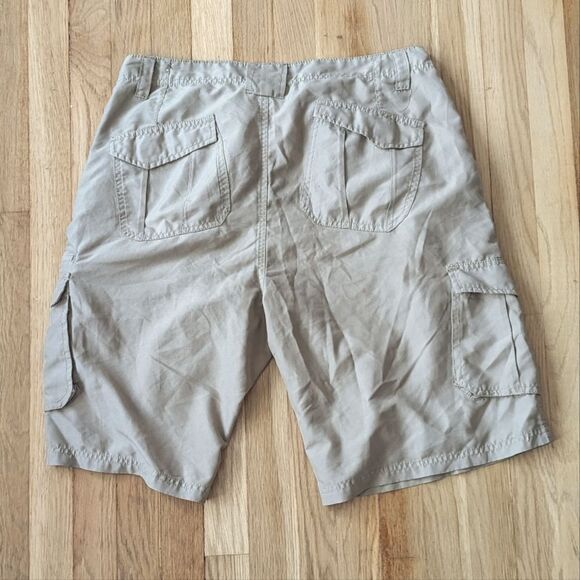 Burnside tan khaki cargo shorts - Picture 2 of 3